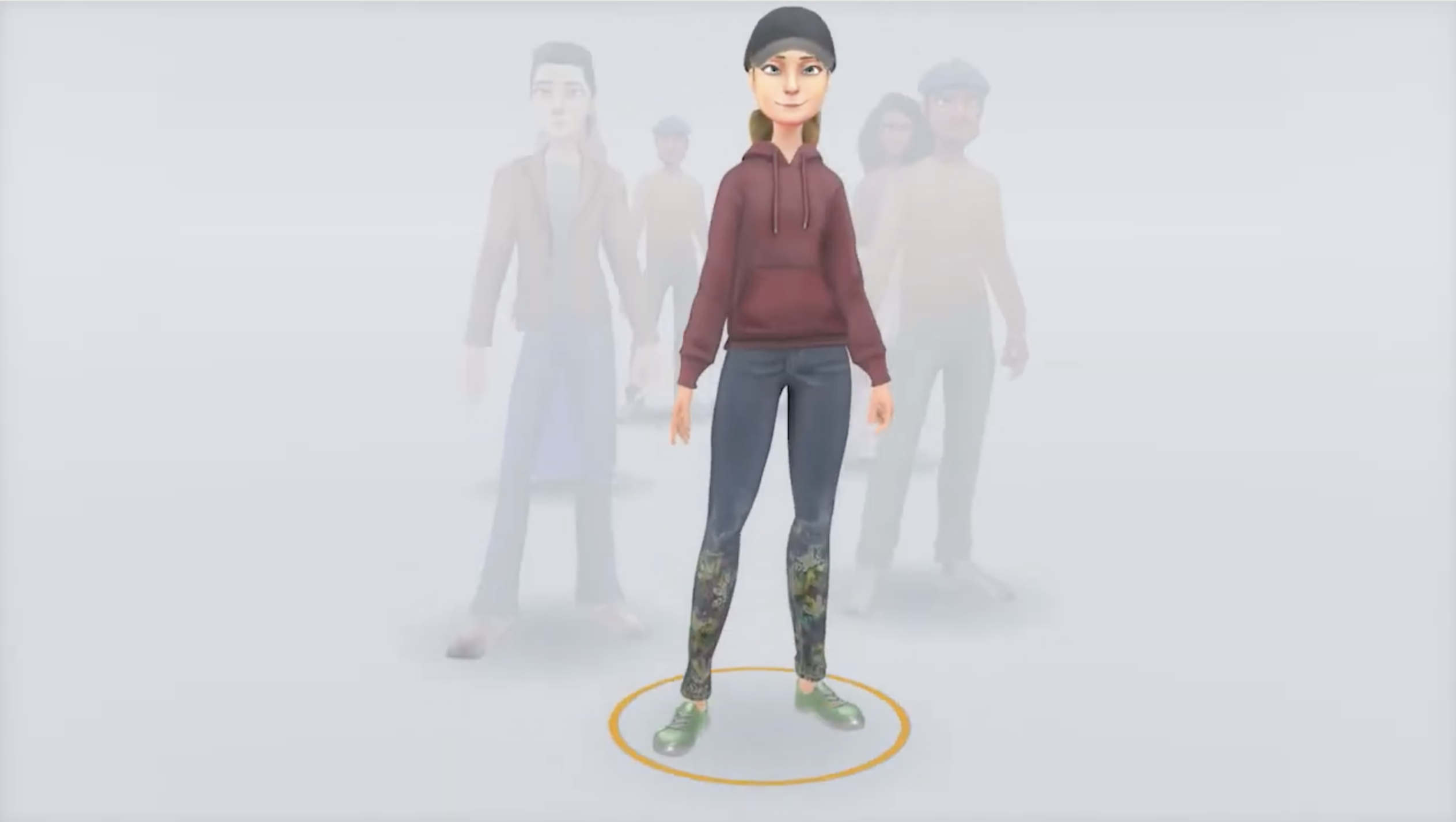 Expo Xplorer: avatar selection with customizable character